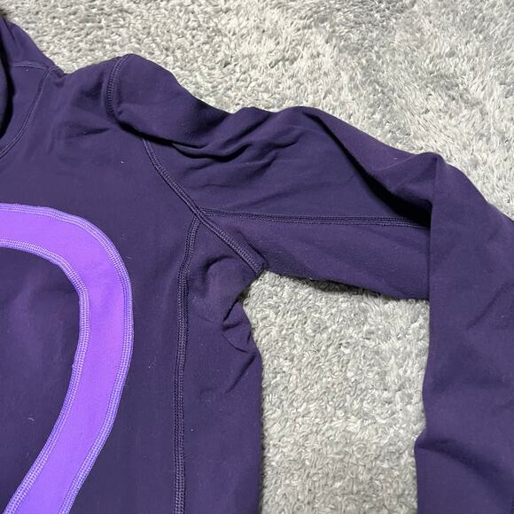 Lululemon In Stride Jacket Womens 4 Full Zip Purple Thumbholes ** - Picture 2 of 7